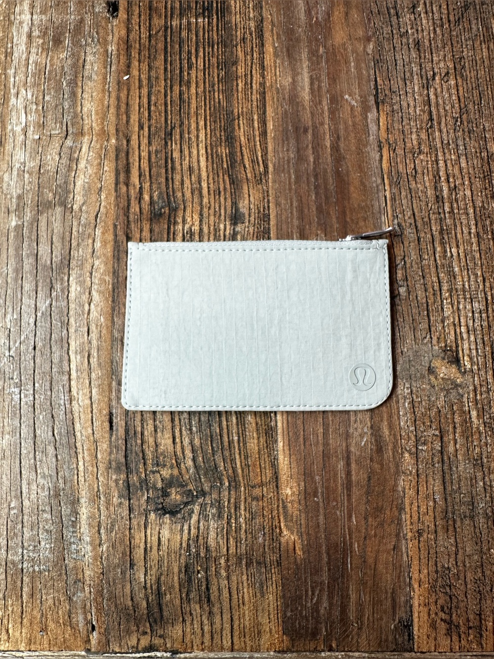 lululemon athletica Light Gray Zippered Card Pouch
